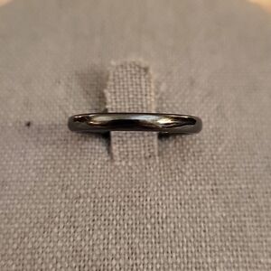 3/$30 Hematite Plain Band Ring Size 7.5